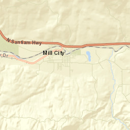 Mill City Street Map