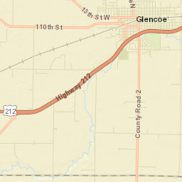 Glencoe Street Map