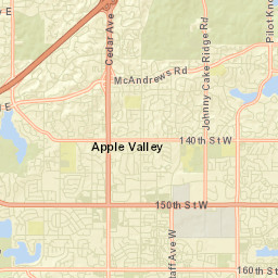 13000 Zoo Boulevard Apple Valley MN Street Map
