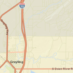 Grayling Street Map