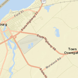 Ogdensburg New York Street Map
