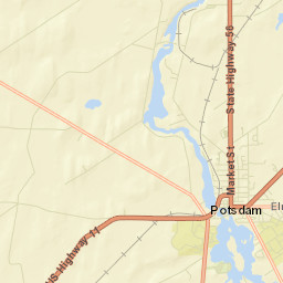 Potsdam New York Street Map