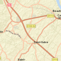 Castres-Gironde Street Map