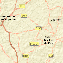 Sauveterre-de-Guyenne Street Map