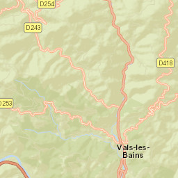 Vals-les-Bains Street Map