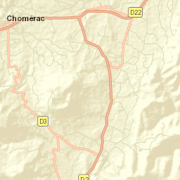Chomérac Street Map