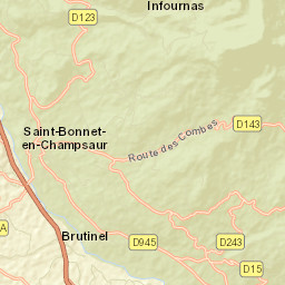 Saint-Bonnet-en-Champsaur Street Map