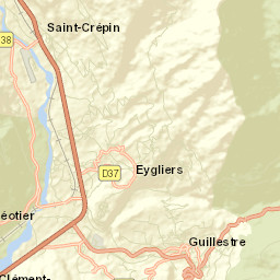 Guillestre Street Map