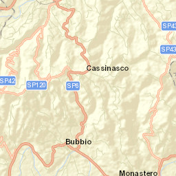 Cassinasco Street Map