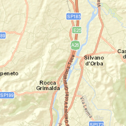 Rocca Grimalda Street Map