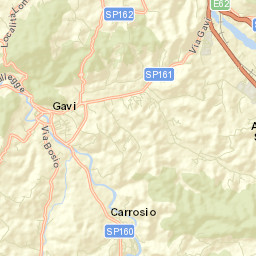 Carrosio Street Map