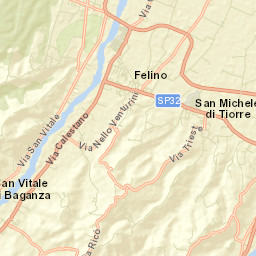 Felino Street Map