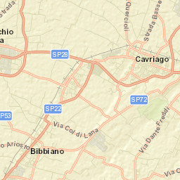 Cavriago Street Map