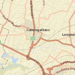 Campogalliano Street Map