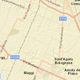 Sant'Agata Bolognese Street Map