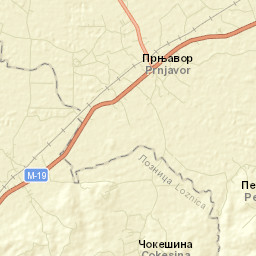 Prnjavor Street Map