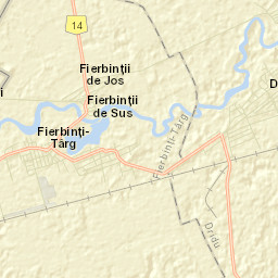Fierbinții de Sus Street Map