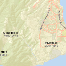 Myskhako Street Map