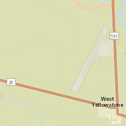 West Yellowstone Street Map