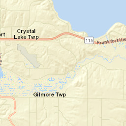 Benzie County Street Map