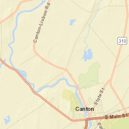 Canton New York Street Map