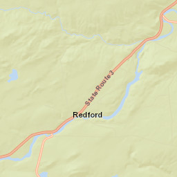 Saranac New York Street Map