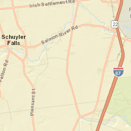 Schuyler Falls New York Street Map