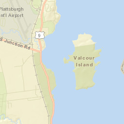 Valcour New York Street Map
