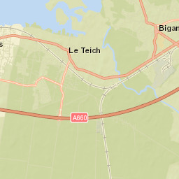 Le Teich Street Map