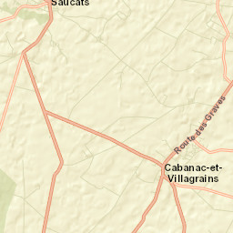 Cabanac-et-Villagrains Street Map