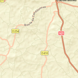 Castillonnès Street Map