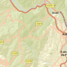 Labégude Street Map