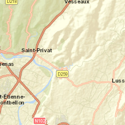 Saint-Privat Street Map