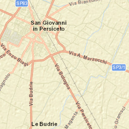 San Giovanni in Persiceto Street Map