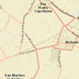 San Pietro Capofiume Street Map