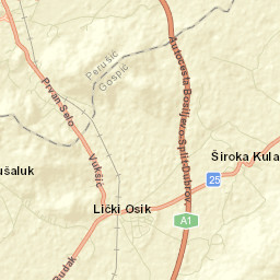 Perušić Street Map