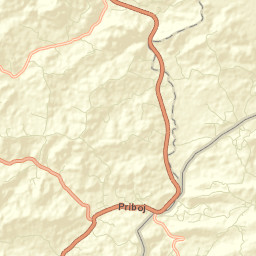 Priboj Street Map