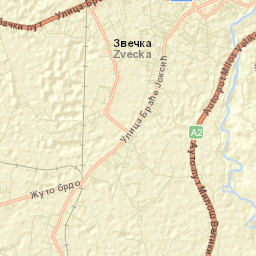 Zvečka Street Map
