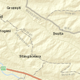 Stângăceaua Street Map