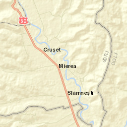 Comuna Crușeț Street Map