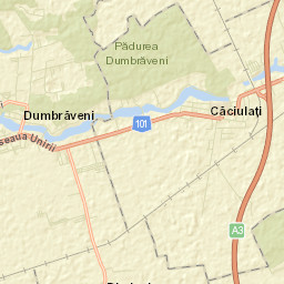 Căciulați Street Map