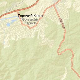 Goryachiy Klyuch Street Map