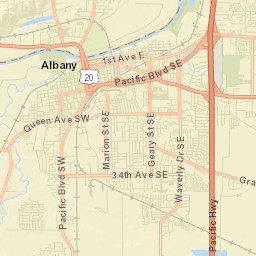 700-998 Price Road Southeast Albany OR Street Map