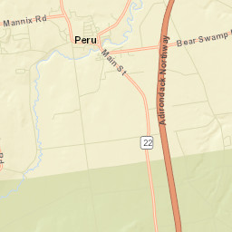 Peru New York Street Map