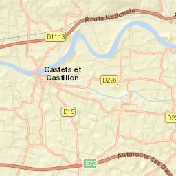 Castets-en-Dorthe Street Map
