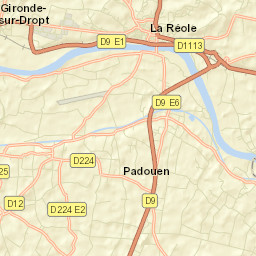 La Réole Street Map