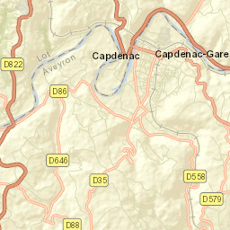 Capdenac-Gare Street Map
