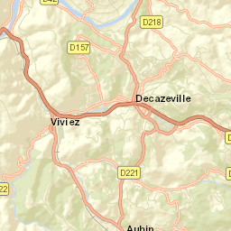 Decazeville Street Map