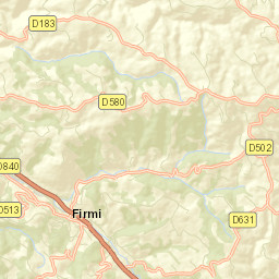 Firmi Street Map