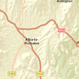 Alba-la-Romaine Street Map
